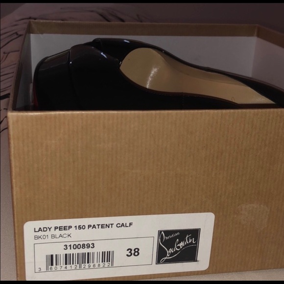 Christian Louboutin Lady Peep Heels - Picture 3 of 6